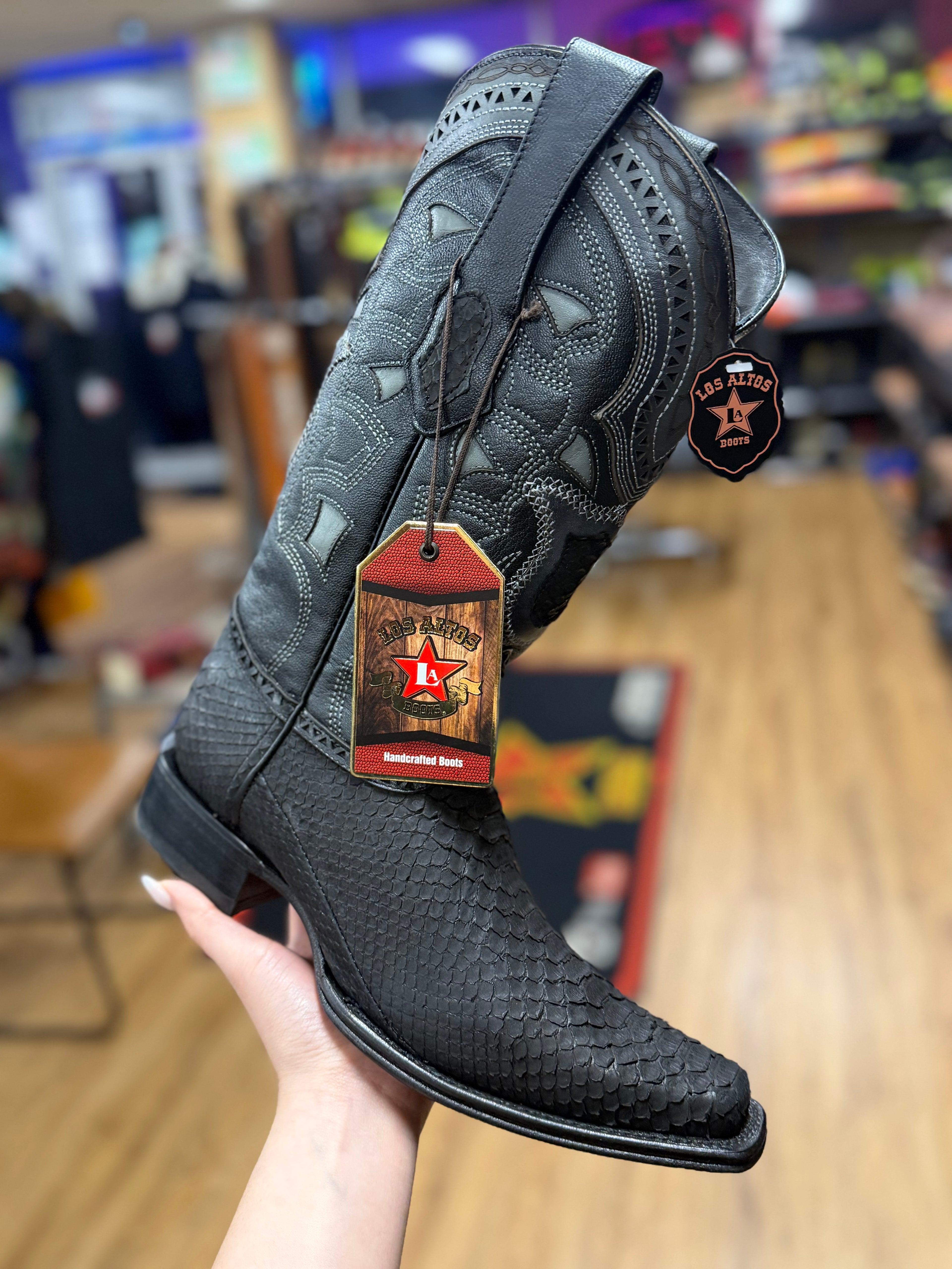 Bota de Python Punta Europea